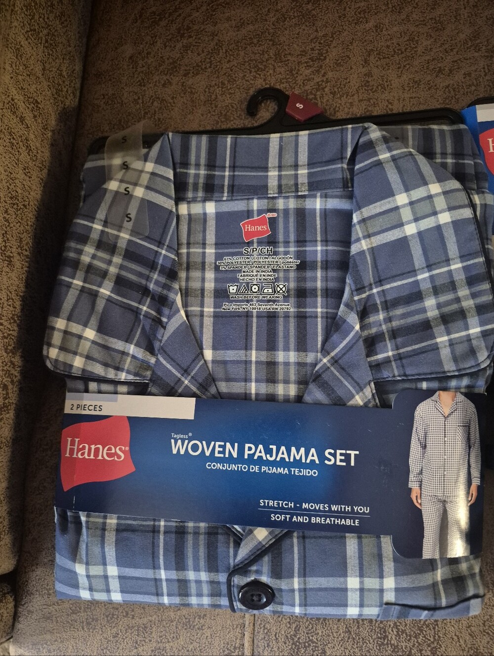Hanes Woven Sleep Shorts/Pajamas Set